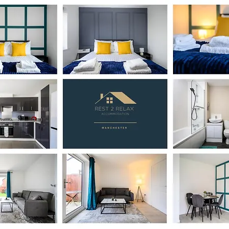 House With Garden, Sleeps 5, City Centre Close, Manchester, Free Fast Wi-Fi, Free Parking, 55-Inch Tv, Self-Check In - Contractors!-2